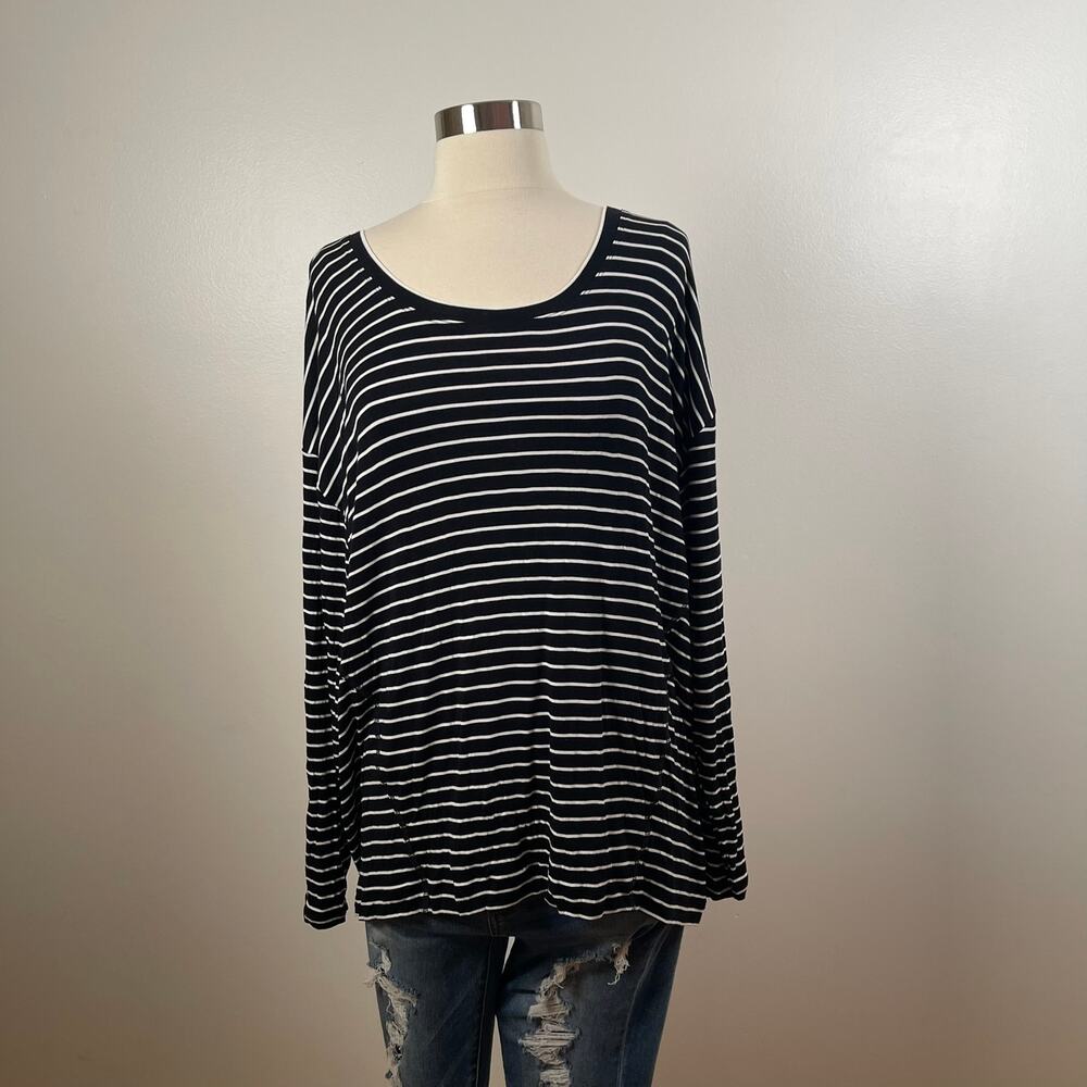 Cabi • Crosswalk Long Sleeve Striped Top